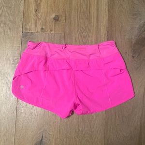 Pink lululemon speed ups size 8